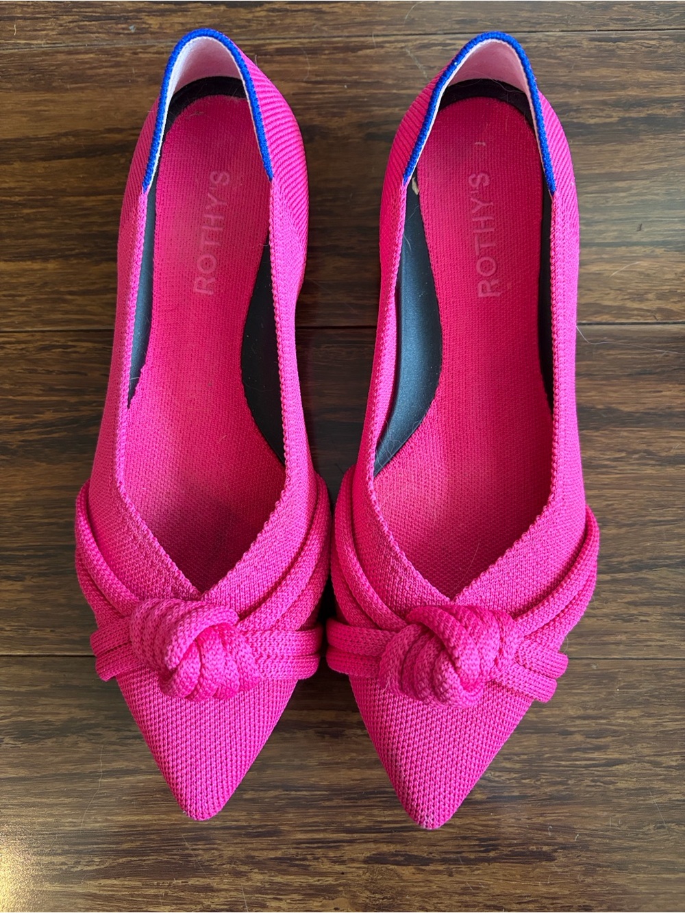 Rothy's Women's The Knot Point II Ballet Flats - Bright Pink